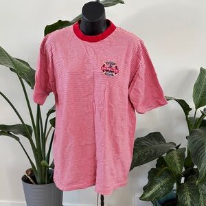 Disney Red and White Striped Yacht Club Shirt